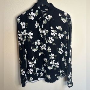 Mens Express Floral casual button down